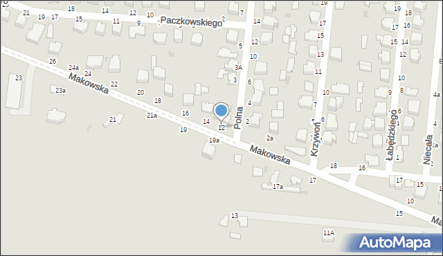 Skierniewice, Makowska, 12, mapa Skierniewic