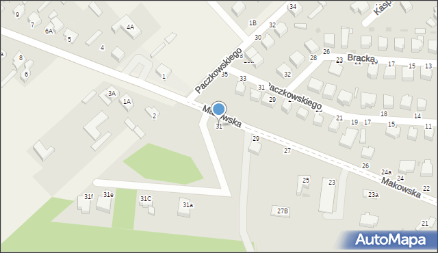 Skierniewice, Makowska, 31, mapa Skierniewic