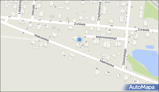 Skierniewice, Makowska, 6, mapa Skierniewic