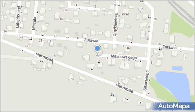 Skierniewice, Malinowskiego Edmunda, prof., 15, mapa Skierniewic