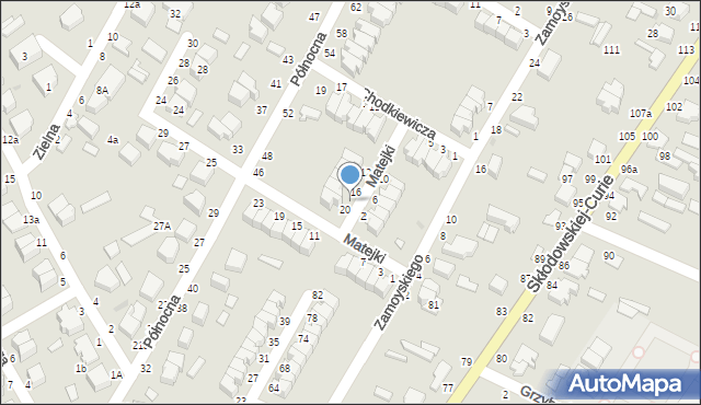 Skierniewice, Matejki Jana, 18, mapa Skierniewic