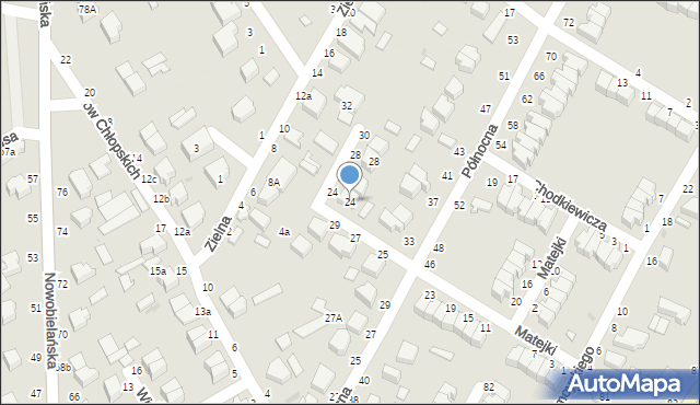 Skierniewice, Matejki Jana, 24, mapa Skierniewic