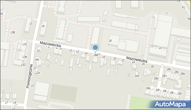 Skierniewice, Mazowiecka, 14a, mapa Skierniewic