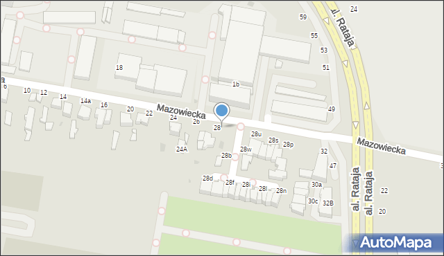 Skierniewice, Mazowiecka, 28a, mapa Skierniewic