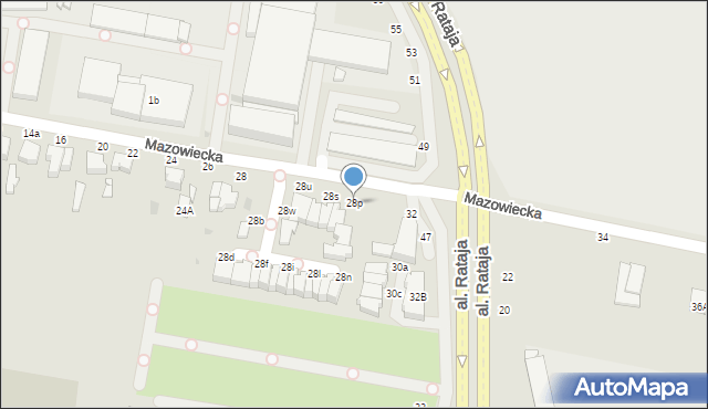 Skierniewice, Mazowiecka, 28p, mapa Skierniewic