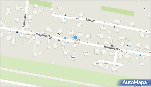 Skierniewice, Mazowiecka, 64, mapa Skierniewic