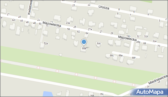 Skierniewice, Mazowiecka, 64a, mapa Skierniewic