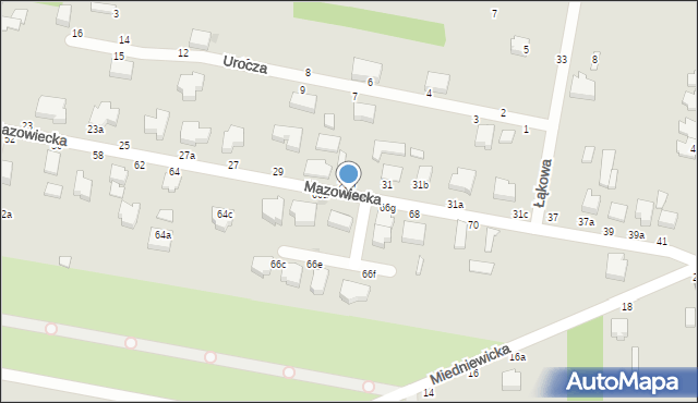 Skierniewice, Mazowiecka, 66b, mapa Skierniewic