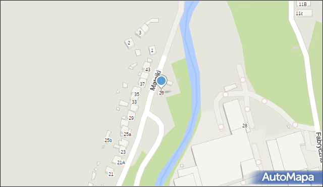 Sławków, Matejki Jana, 26, mapa Sławków