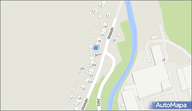 Sławków, Matejki Jana, 29, mapa Sławków