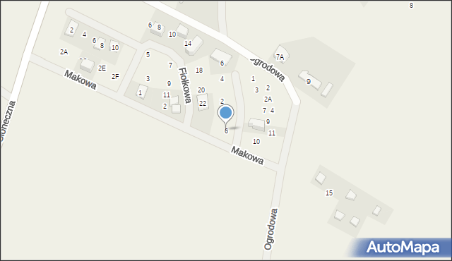 Śliwin, Makowa, 6, mapa Śliwin