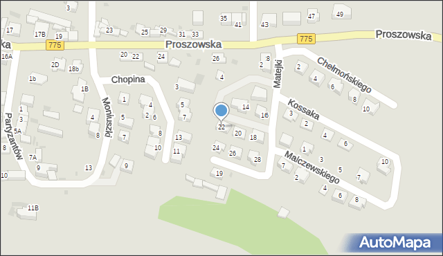 Słomniki, Matejki Jana, 22, mapa Słomniki