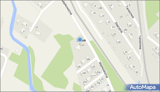 Słowik, Markowizna, 16, mapa Słowik