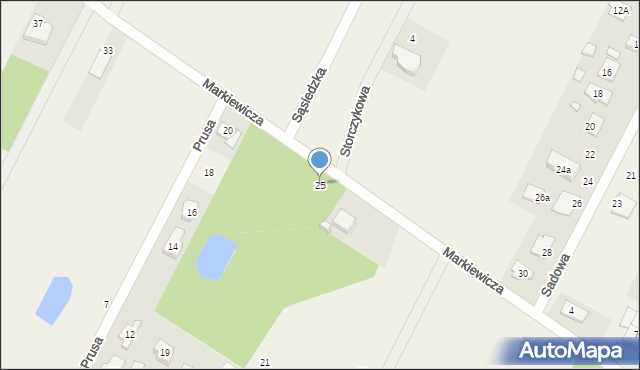 Słupno, Markiewicza Bronisława, bł. ks., 25, mapa Słupno