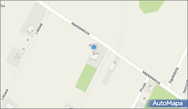 Słupno, Markiewicza Bronisława, bł. ks., 37, mapa Słupno