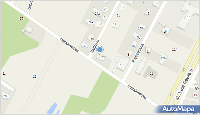 Słupno, Markiewicza Bronisława, bł. ks., 4, mapa Słupno