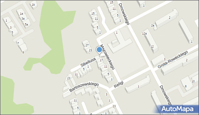 Słupsk, Mazowieckiego Tadeusza, 19, mapa Słupska