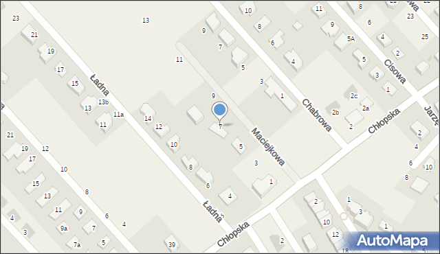 Smolec, Maciejkowa, 7, mapa Smolec