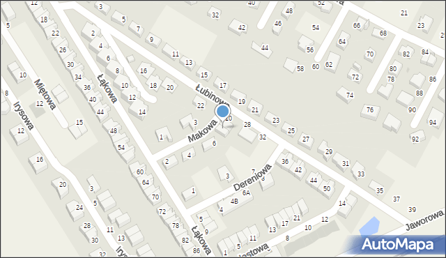 Smolec, Makowa, 8, mapa Smolec