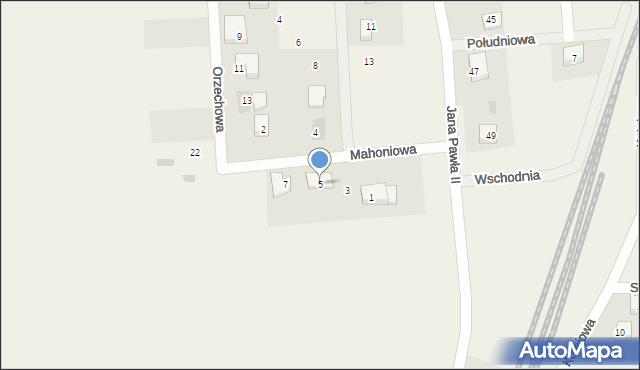 Smolno, Mahoniowa, 5, mapa Smolno