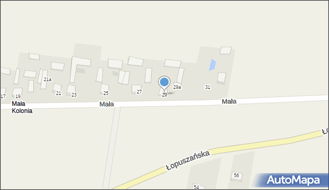 Snochowice, Mała, 29, mapa Snochowice