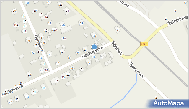 Sobolew, Maciejowicka, 3A, mapa Sobolew