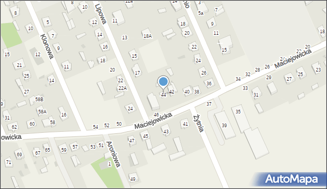 Sobolew, Maciejowicka, 44, mapa Sobolew