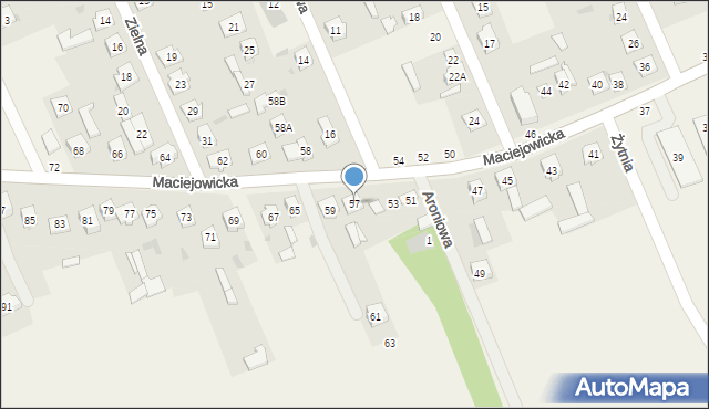 Sobolew, Maciejowicka, 57, mapa Sobolew