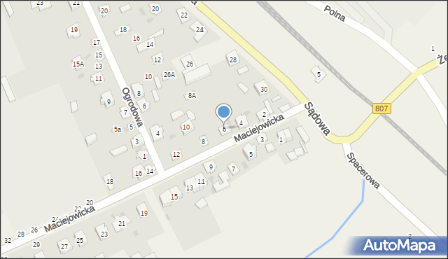 Sobolew, Maciejowicka, 6, mapa Sobolew