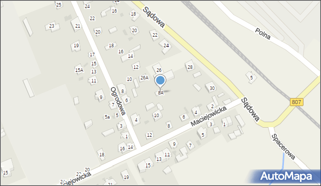 Sobolew, Maciejowicka, 8A, mapa Sobolew