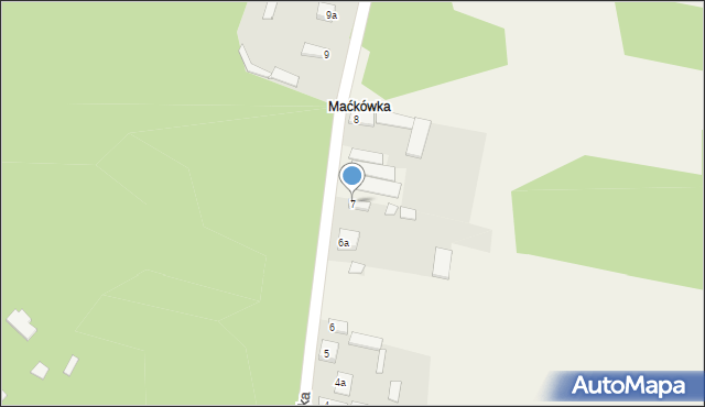 Soborzyce, Maćkówka, 7, mapa Soborzyce