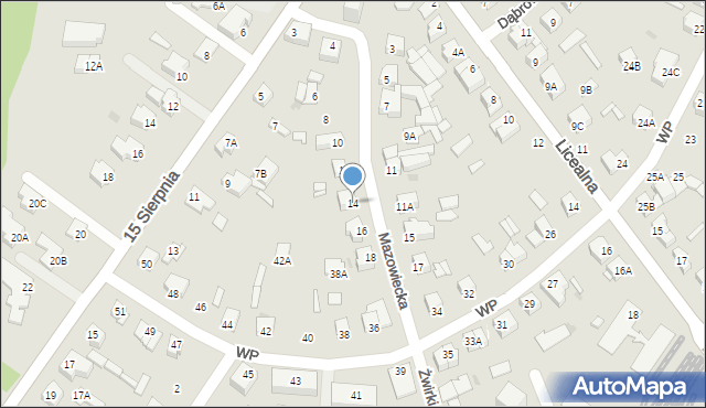 Sochaczew, Mazowiecka, 14, mapa Sochaczew