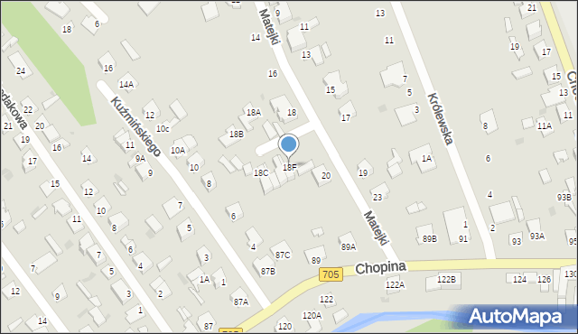 Sochaczew, Matejki Jana, 18F, mapa Sochaczew