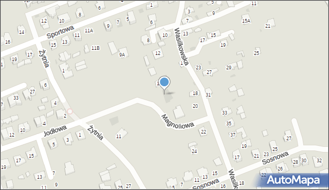 Sokółka, Magnoliowa, 6, mapa Sokółka