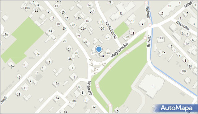 Sokołów Podlaski, Magistracka, 28a, mapa Sokołów Podlaski