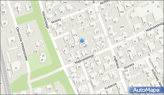 Sopot, Majkowskiego Aleksandra, dr., 24b, mapa Sopotu