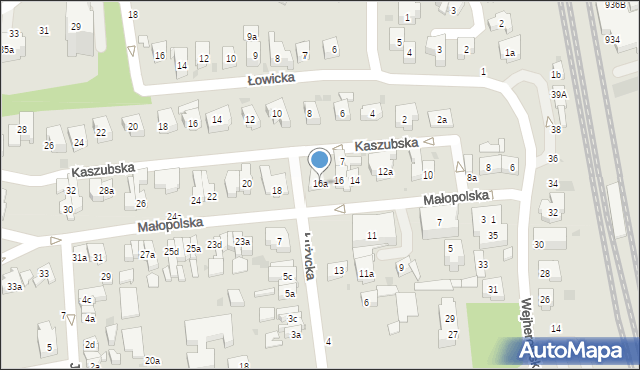 Sopot, Małopolska, 16a, mapa Sopotu