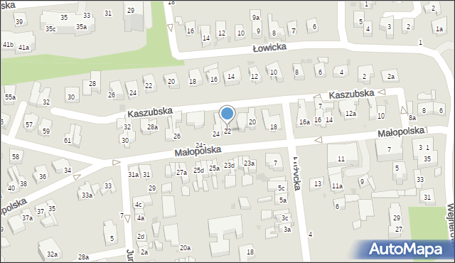 Sopot, Małopolska, 22, mapa Sopotu