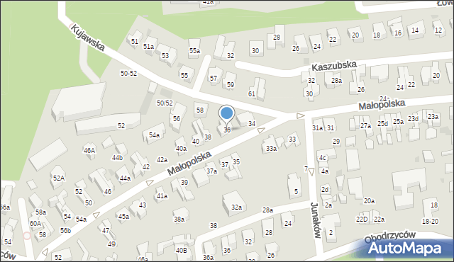 Sopot, Małopolska, 36, mapa Sopotu