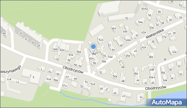 Sopot, Małopolska, 58a, mapa Sopotu