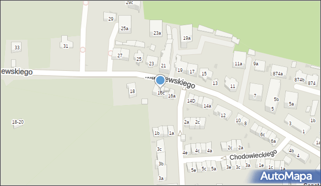 Sopot, Malczewskiego Jacka, 16c, mapa Sopotu