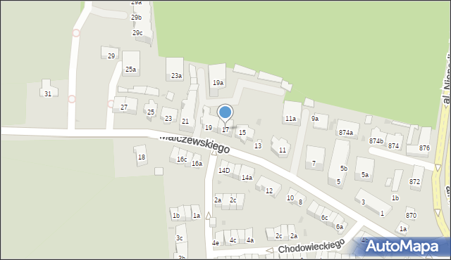 Sopot, Malczewskiego Jacka, 17, mapa Sopotu