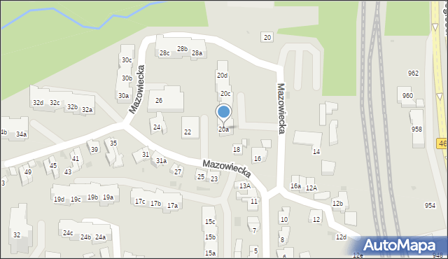 Sopot, Mazowiecka, 20a, mapa Sopotu