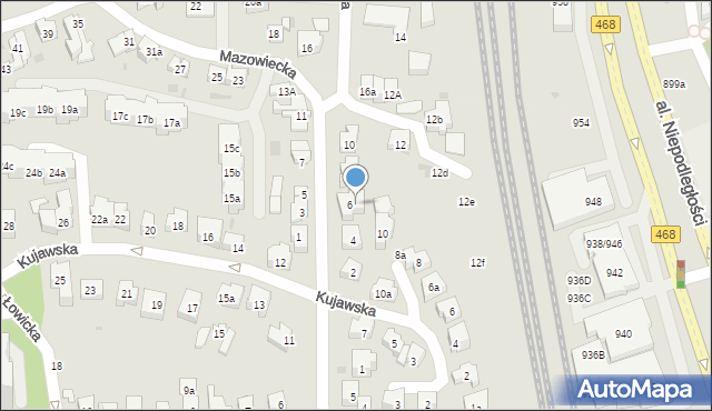 Sopot, Mazowiecka, 6/1, mapa Sopotu