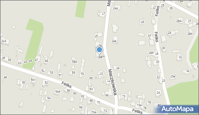 Sosnowiec, Maczkowska, 13a, mapa Sosnowca