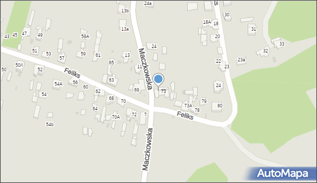 Sosnowiec, Maczkowska, 22b, mapa Sosnowca