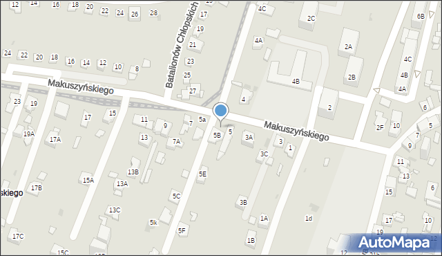 Sosnowiec, Makuszyńskiego Kornela, 56, mapa Sosnowca