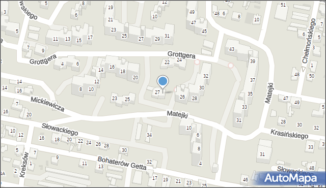 Sosnowiec, Matejki Jana, 29, mapa Sosnowca