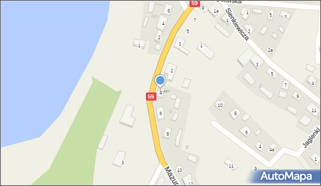 Spychowo, Mazurska, 4, mapa Spychowo