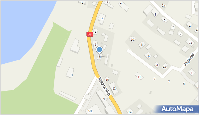 Spychowo, Mazurska, 8, mapa Spychowo